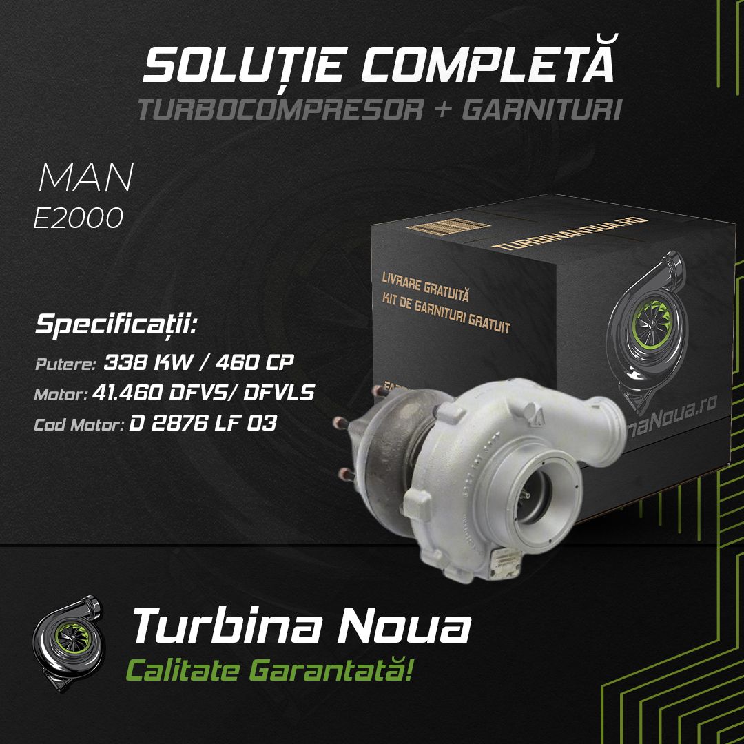 Turbina MAN E2000 41.460 DFVS; DFVLS 338 KW / 460 CP Noua - Image 2