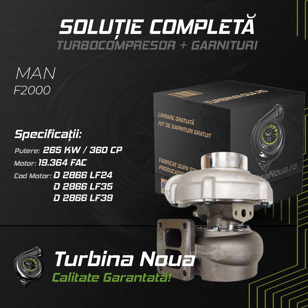 Turbina MAN F2000 19.364 FAC 265 KW / 360 CP Noua - Image 2
