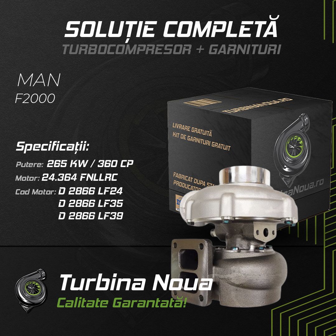 Turbina MAN F2000 24.364 FNLLRC 265 KW / 360 CP Noua - Image 2