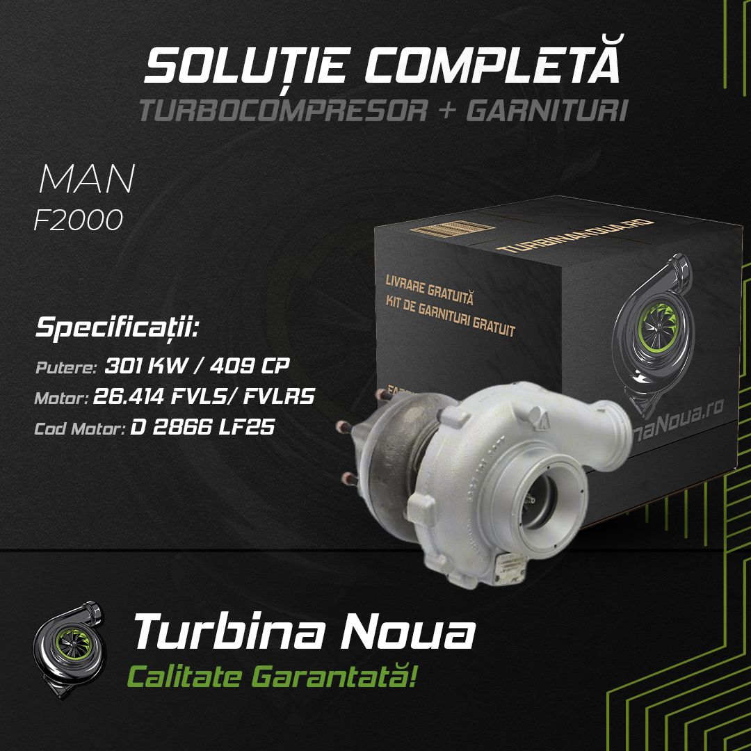 Turbina MAN F2000 26.414 FVLS; FVLRS 301 KW / 409 CP Noua - Image 2