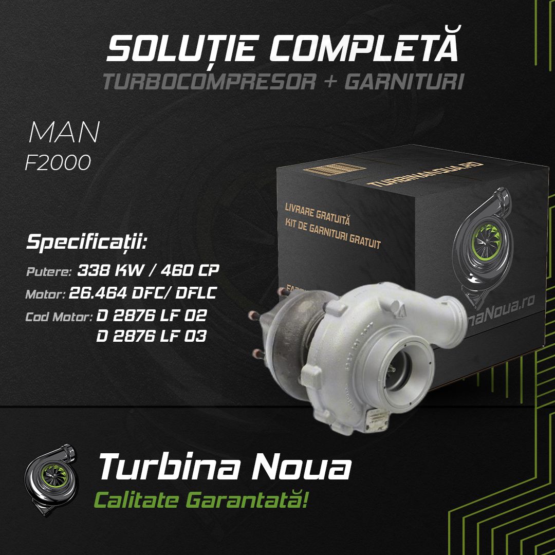 Turbina MAN F2000 26.464 DFC; DFLC 338 KW / 460 CP Noua - Image 2