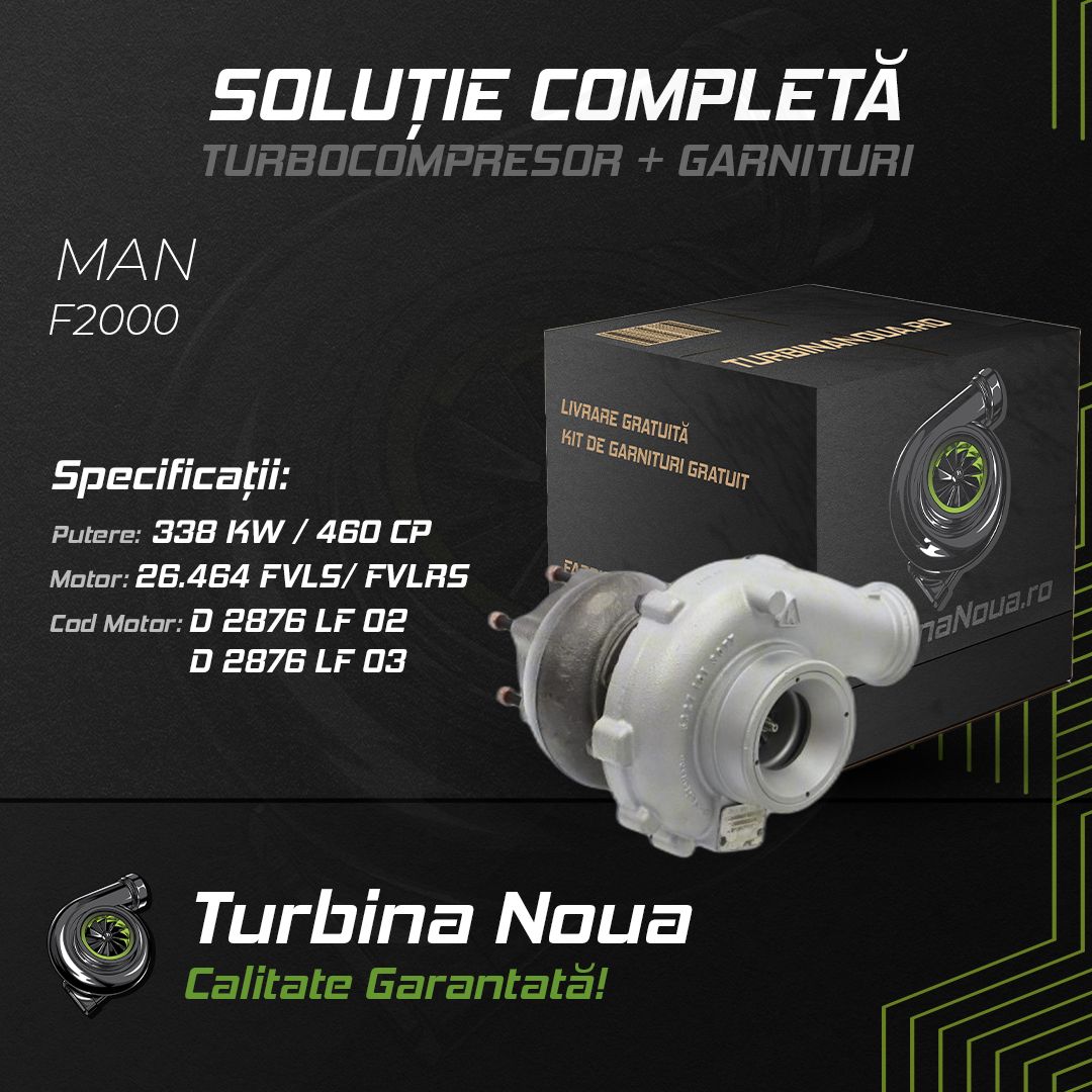 Turbina MAN F2000 26.464 FVLS; FVLRS 338 KW / 460 CP Noua - Image 2