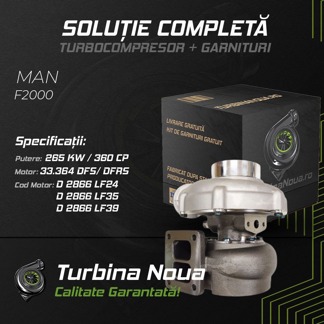 Turbina MAN F2000 33.364 DFS; DFRS 265 KW / 360 CP Noua - Image 2