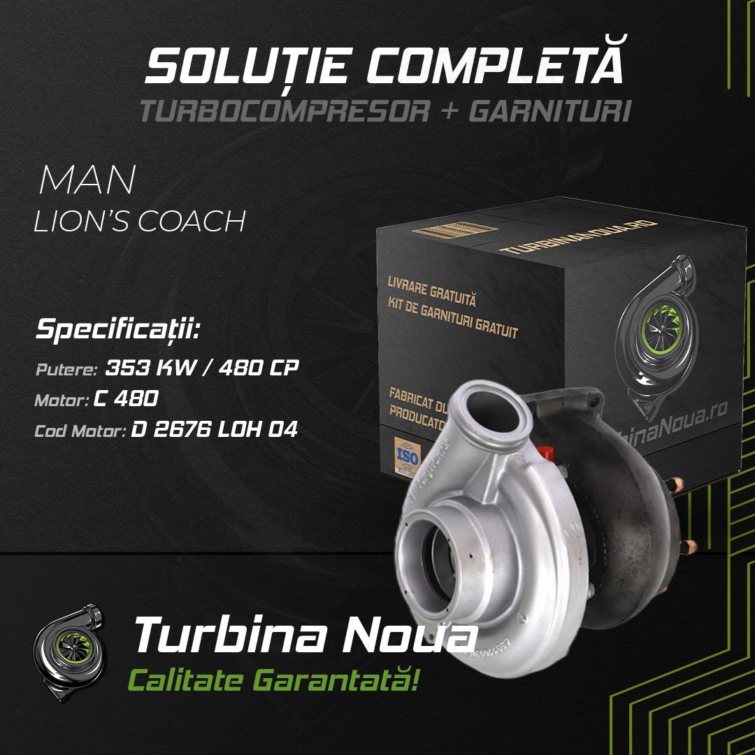 Turbina MAN LION´S COACH C 480 353 KW / 480 CP Noua - Image 2