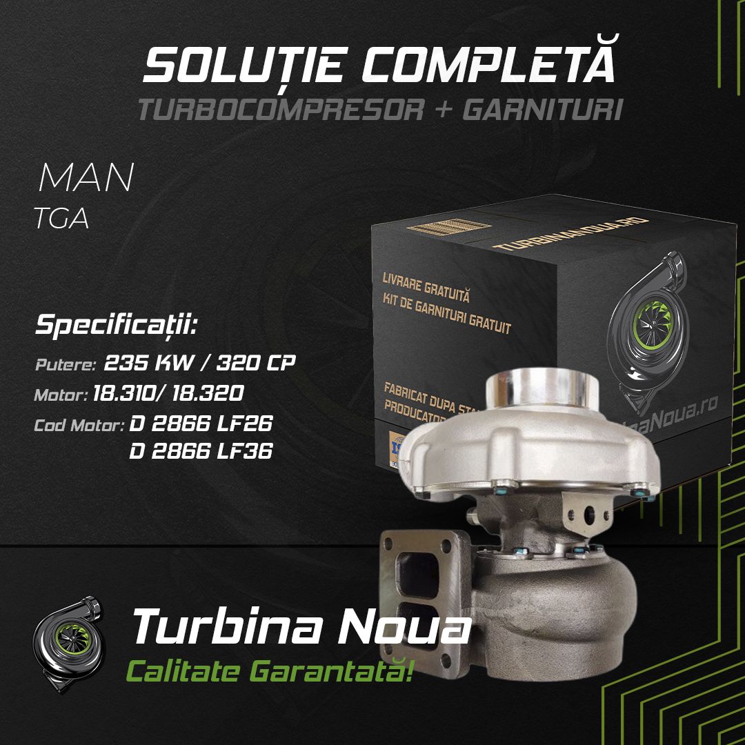 Turbina MAN TGA 18.310; 18.320 235 KW / 320 CP Noua - Image 2