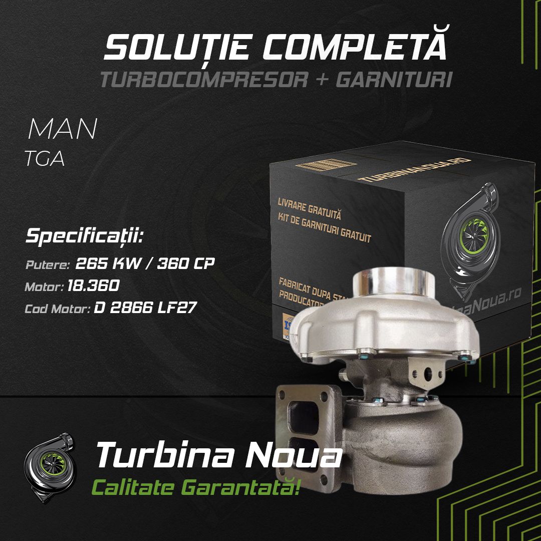 Turbina MAN TGA 18.360 265 KW / 360 CP Noua - Image 2