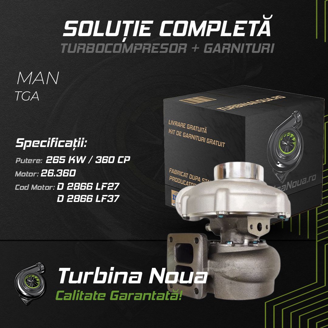 Turbina MAN TGA 26.360 265 KW / 360 CP Noua - Image 2