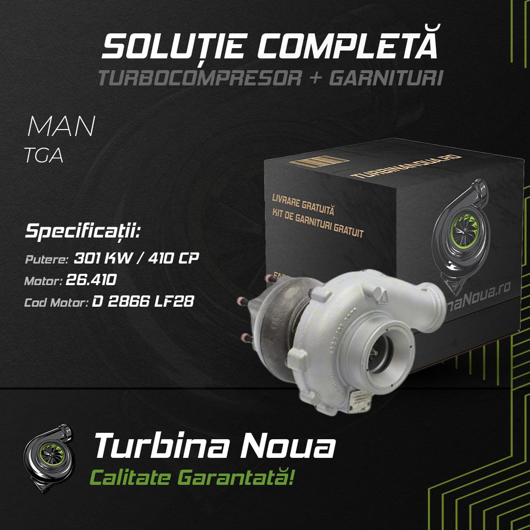 Turbina MAN TGA 26.410 301 KW / 410 CP Noua - Image 2