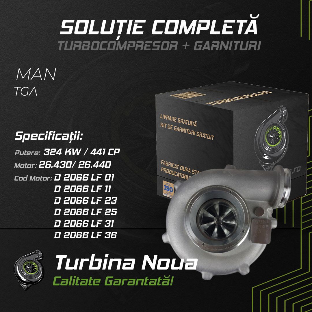 Turbina MAN TGA 26.430; 26.440 324 KW / 441 CP Noua - Image 2