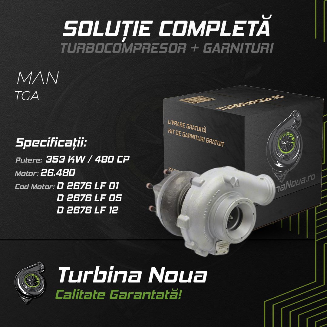 Turbina MAN TGA 26.480 353 KW / 480 CP Noua - Image 2