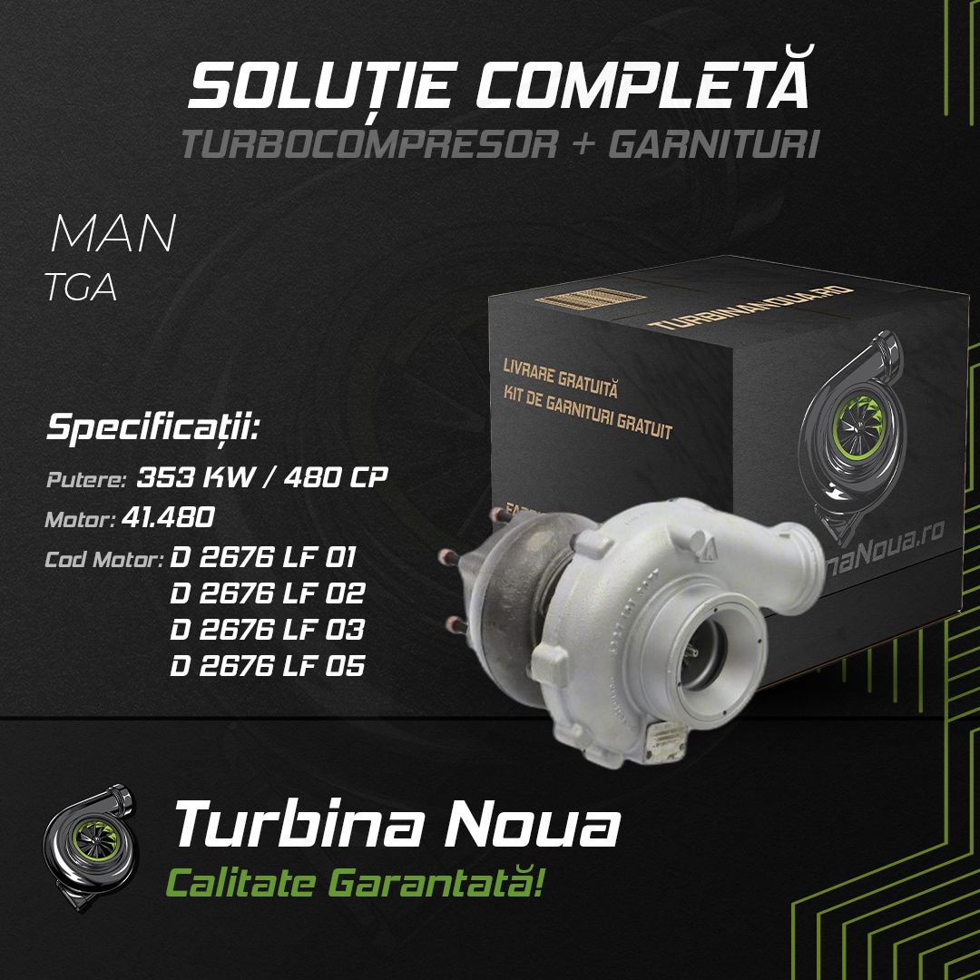 Turbina MAN TGA 41.480 353 KW / 480 CP Noua - Image 2