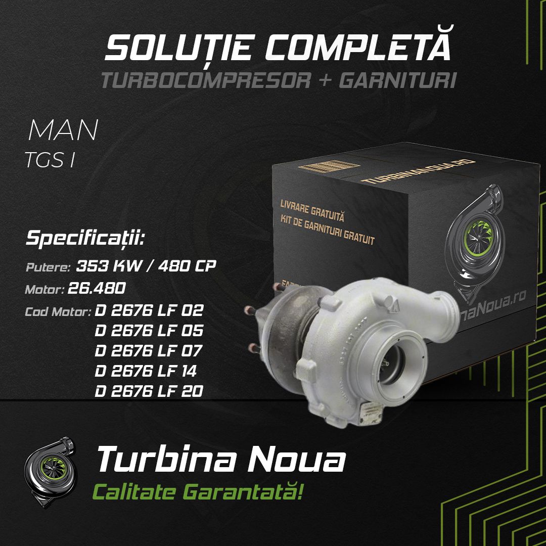 Turbina MAN TGS I 26.480 353 KW / 480 CP Noua - Image 2