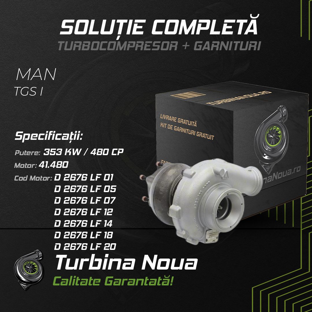 Turbina MAN TGS I 41.480 353 KW / 480 CP Noua - Image 2