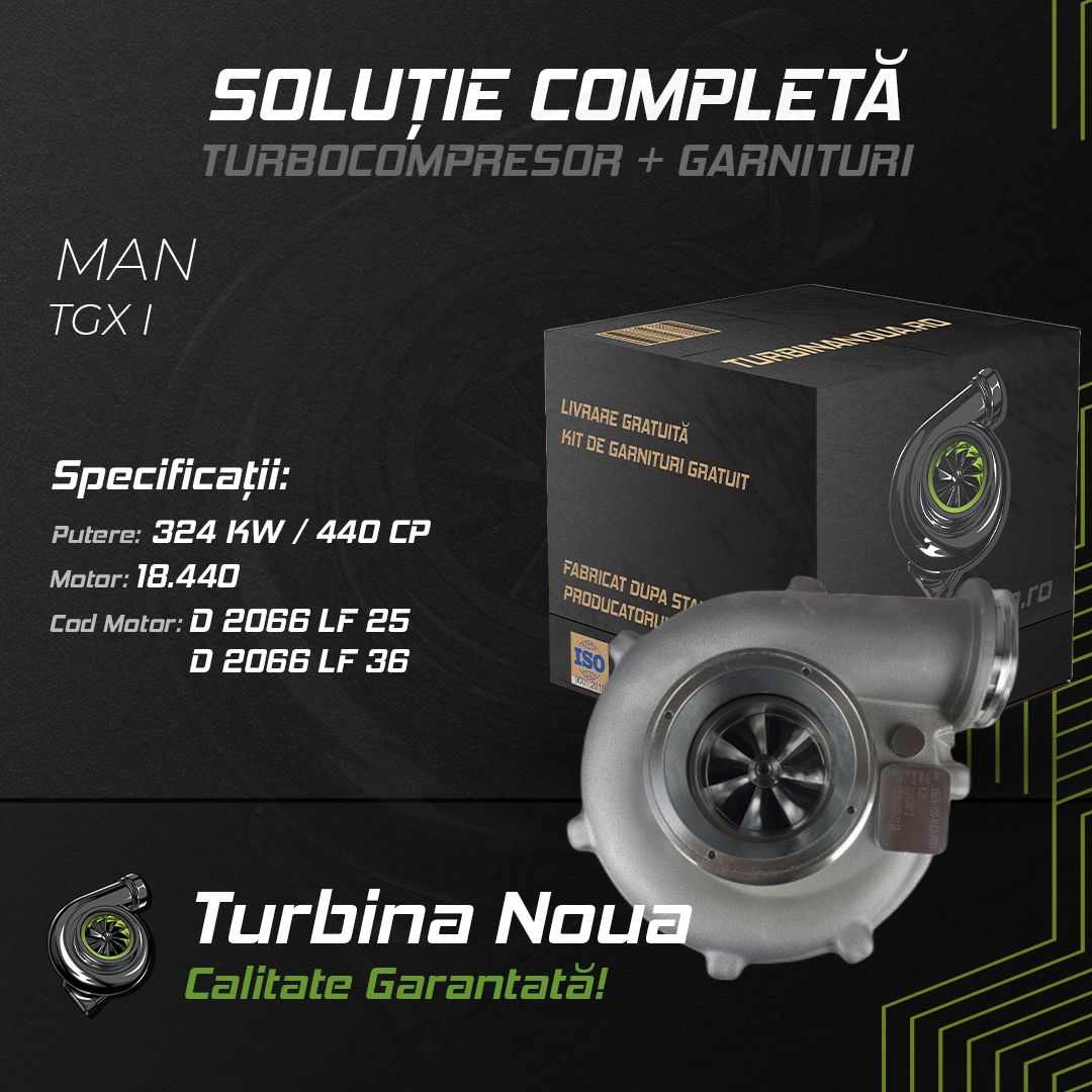 Turbina MAN TGX I 18.440 324 KW / 440 CP Noua - Image 2