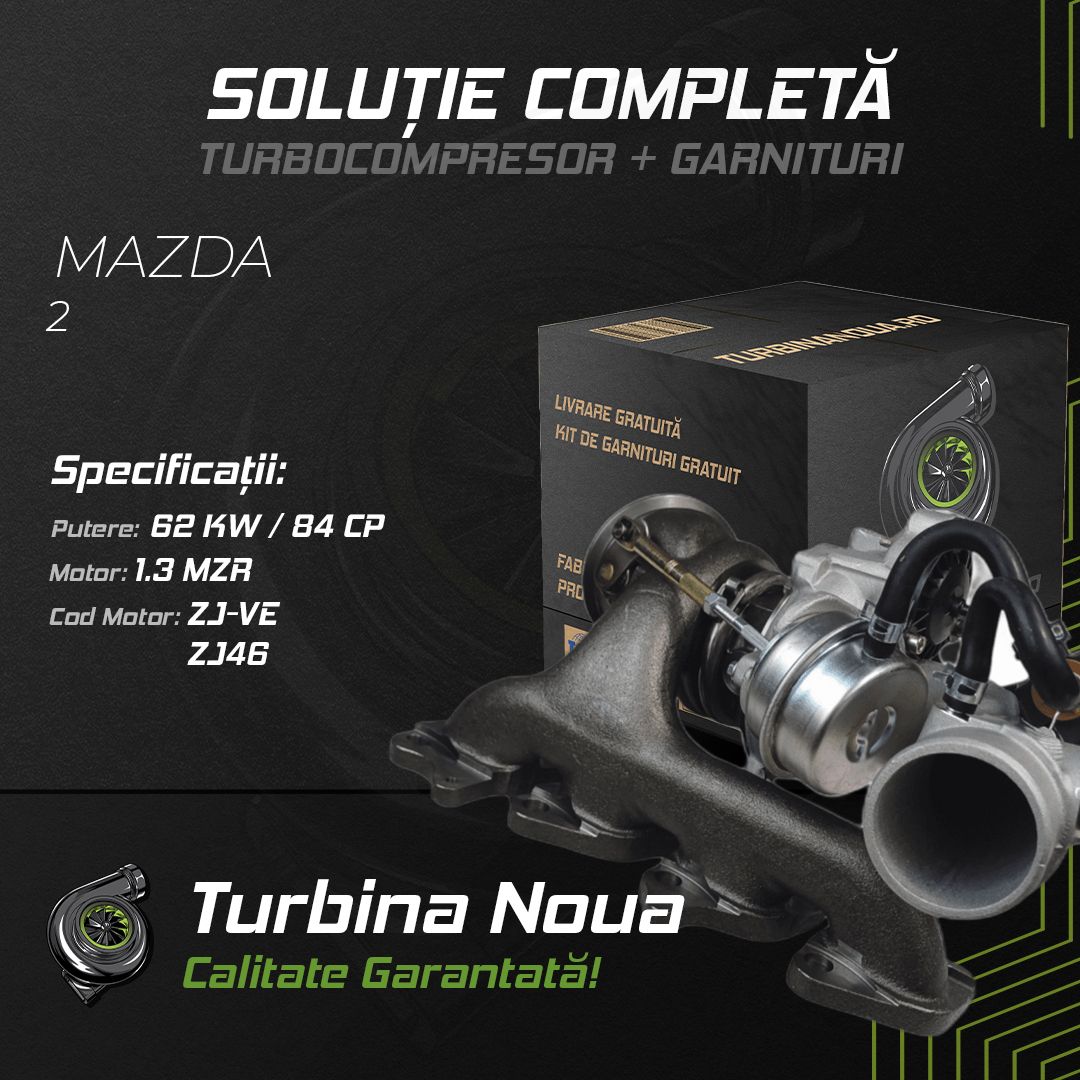 Turbina MAZDA 2 1.3 MZR 62 KW / 84 CP Noua - Image 2