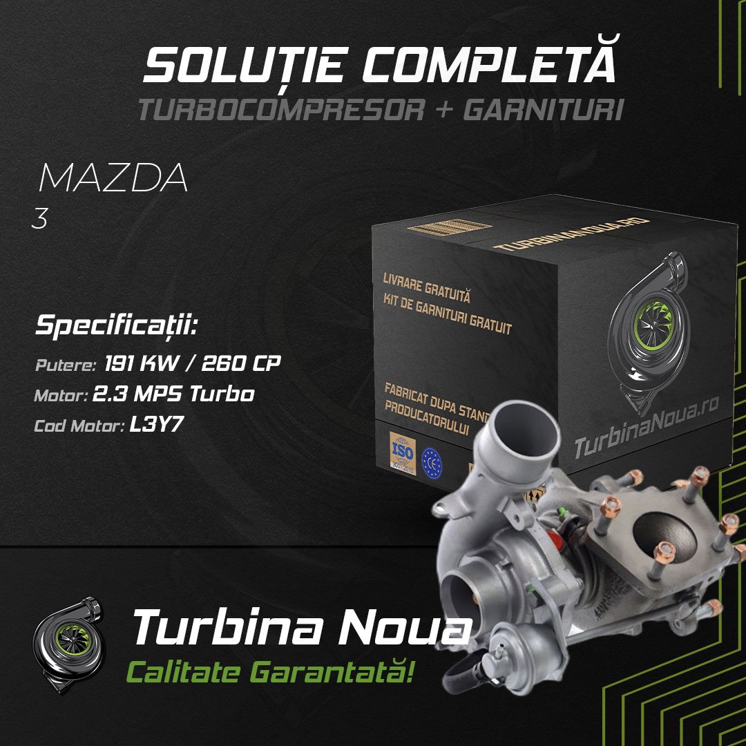 Turbina MAZDA 3 2.3 MPS Turbo 191 KW / 260 CP Noua - Image 2