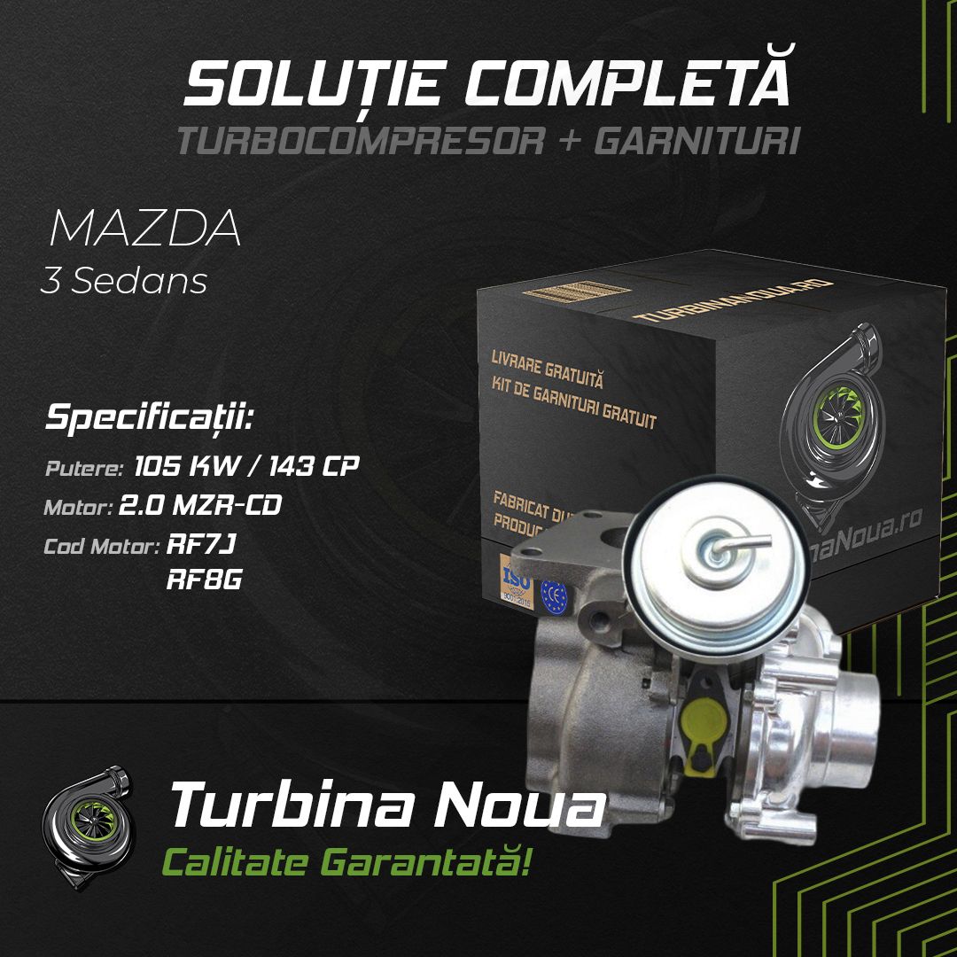 Turbina MAZDA 3 Sedans 2.0 MZR-CD 105 KW / 143 CP Noua - Image 2