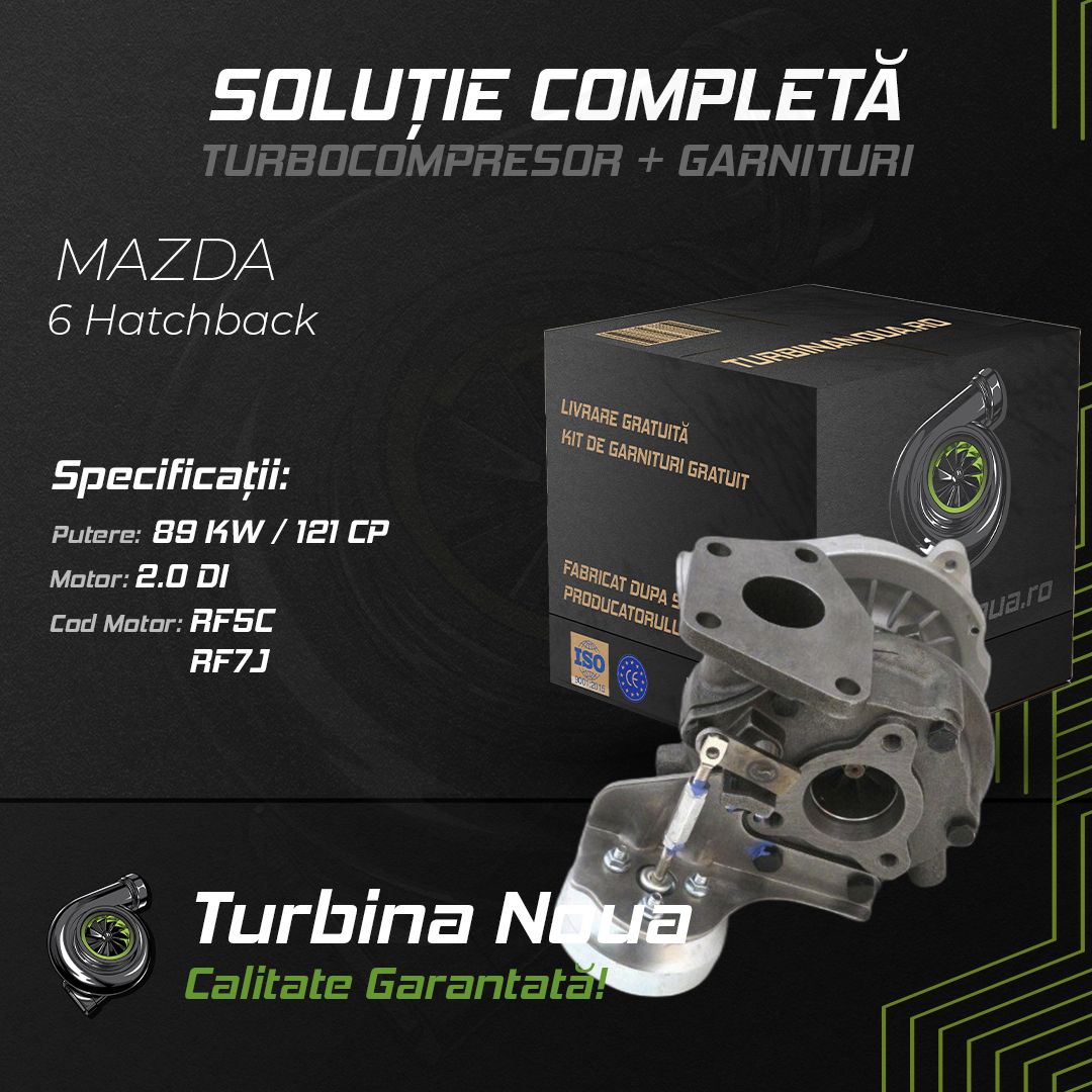 Turbina MAZDA 6 Hatchback 2.0 DI 89 KW / 121 CP Noua - Image 2