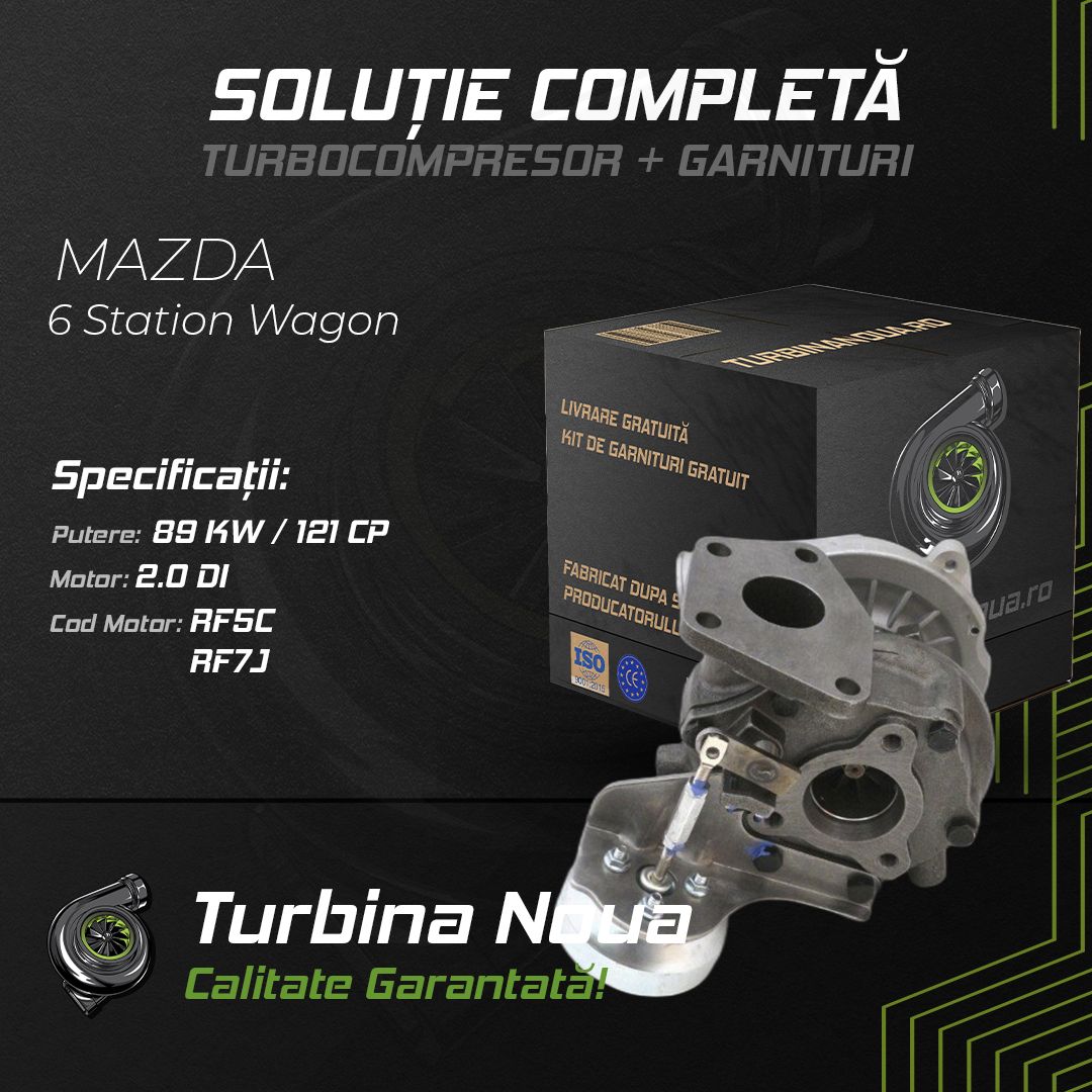 Turbina MAZDA 6 Station Wagon 2.0 DI 89 KW / 121 CP Noua - Image 2