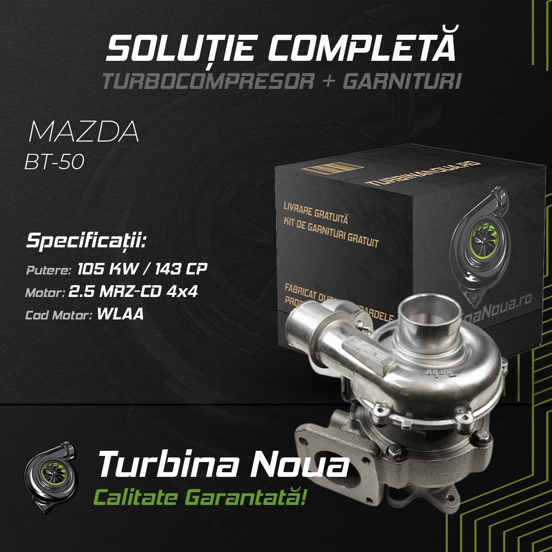 Turbina MAZDA BT-50 2.5 MRZ-CD 4x4 105 KW / 143 CP Noua - Image 2