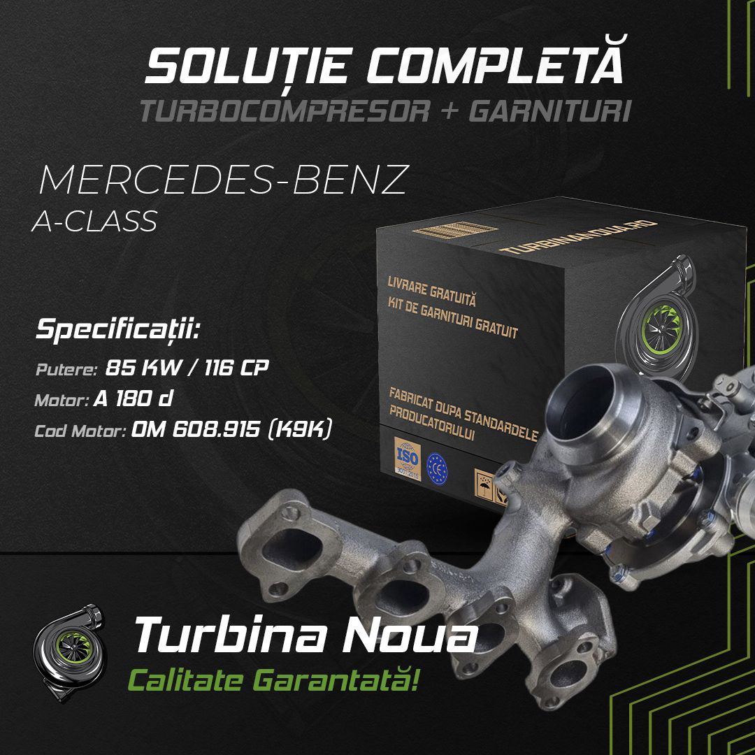 Turbina MERCEDES-BENZ A-CLASS A 180 d 85 KW / 116 CP Noua - Image 2