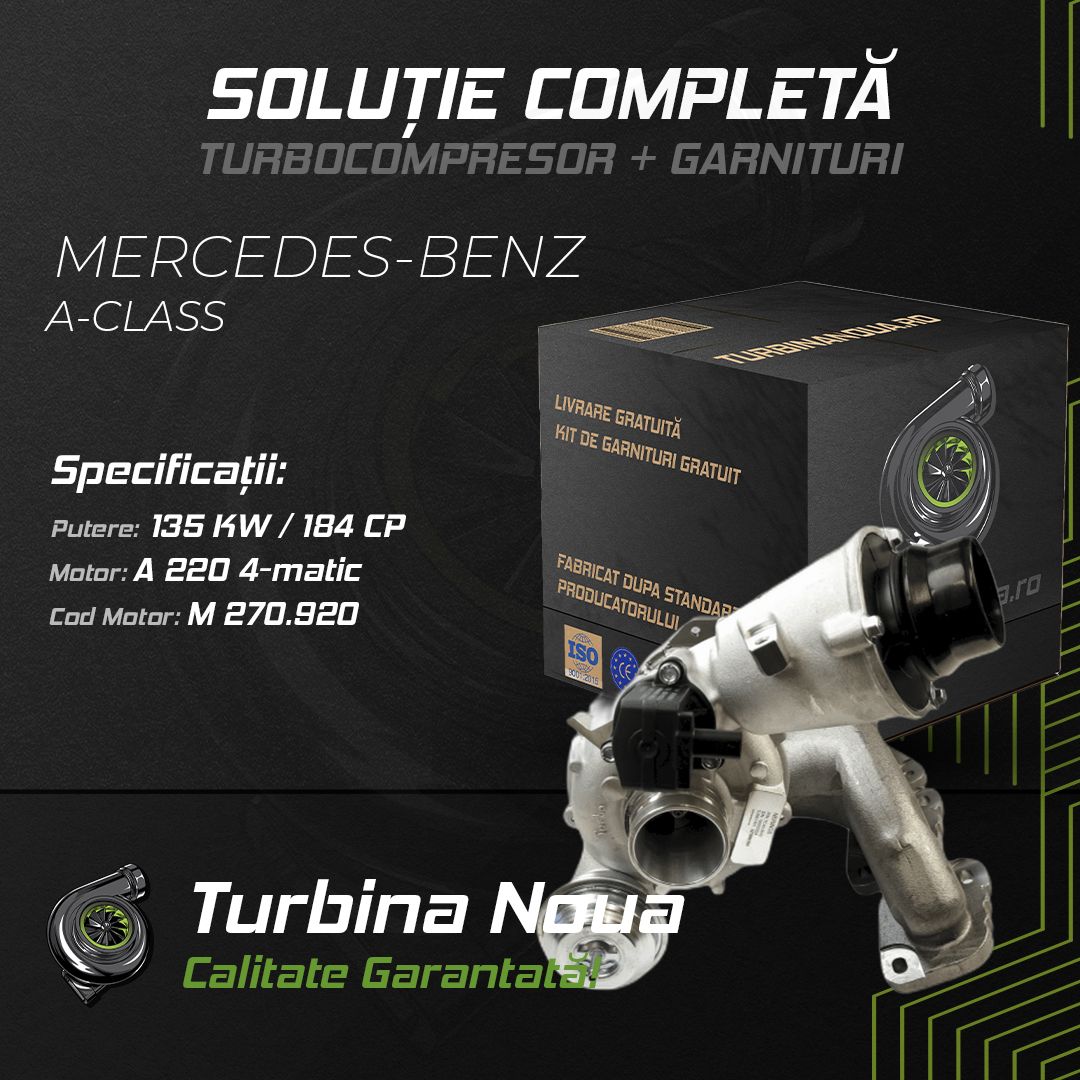 Turbina MERCEDES-BENZ A-CLASS A 220 4-matic 135 KW / 184 CP Noua - Image 2
