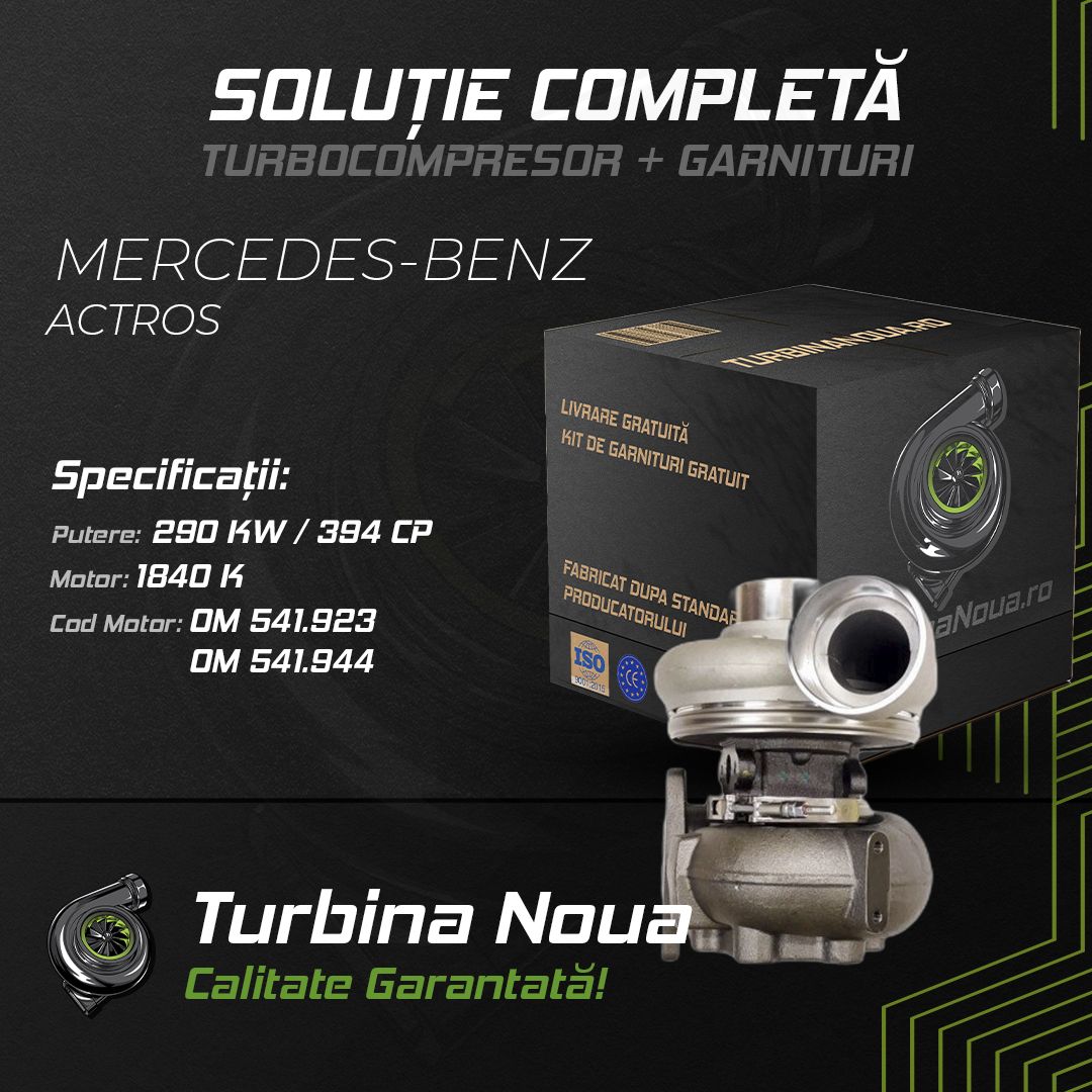 Turbina MERCEDES-BENZ ACTROS 1840 K 290 KW / 394 CP Noua - Image 2