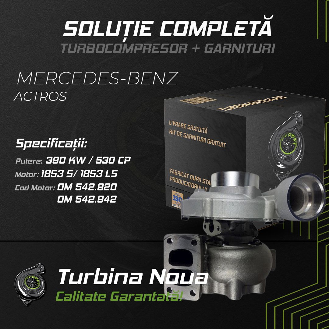 Turbina MERCEDES-BENZ ACTROS 1853 S; 1853 LS 390 KW / 530 CP Noua - Image 2