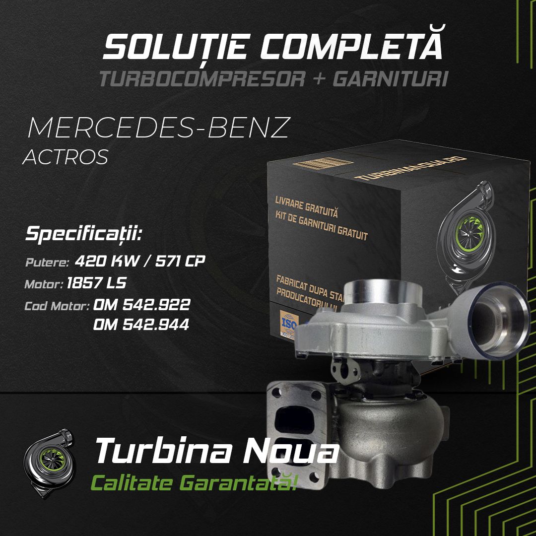 Turbina MERCEDES-BENZ ACTROS 1857 LS 420 KW / 571 CP Noua - Image 2