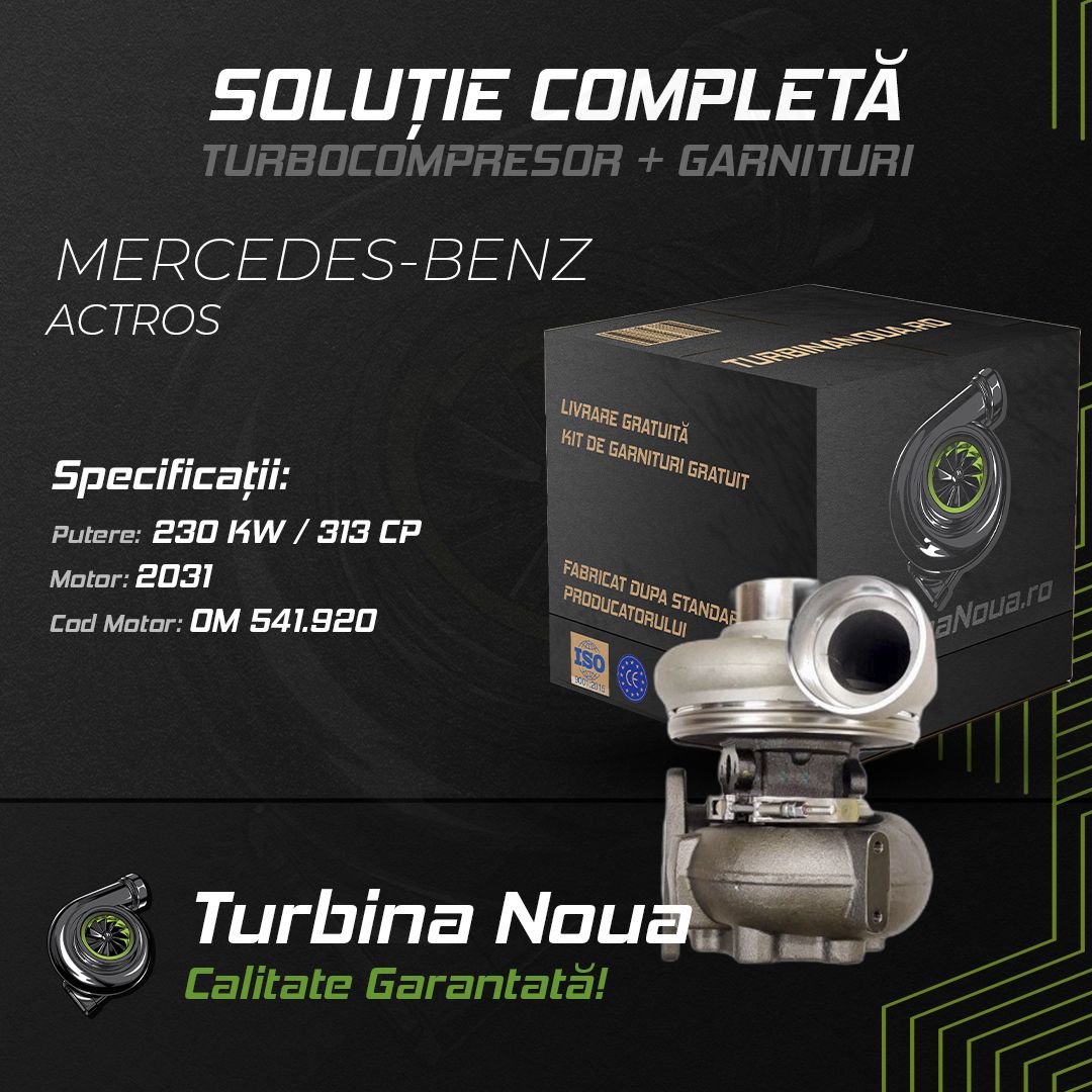 Turbina MERCEDES-BENZ ACTROS 2031 230 KW / 313 CP Noua - Image 2