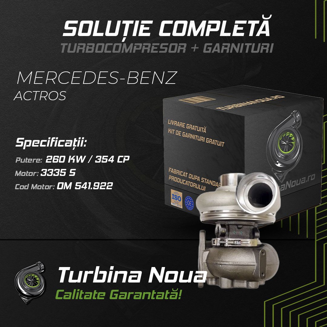 Turbina MERCEDES-BENZ ACTROS 3335 S 260 KW / 354 CP Noua - Image 2
