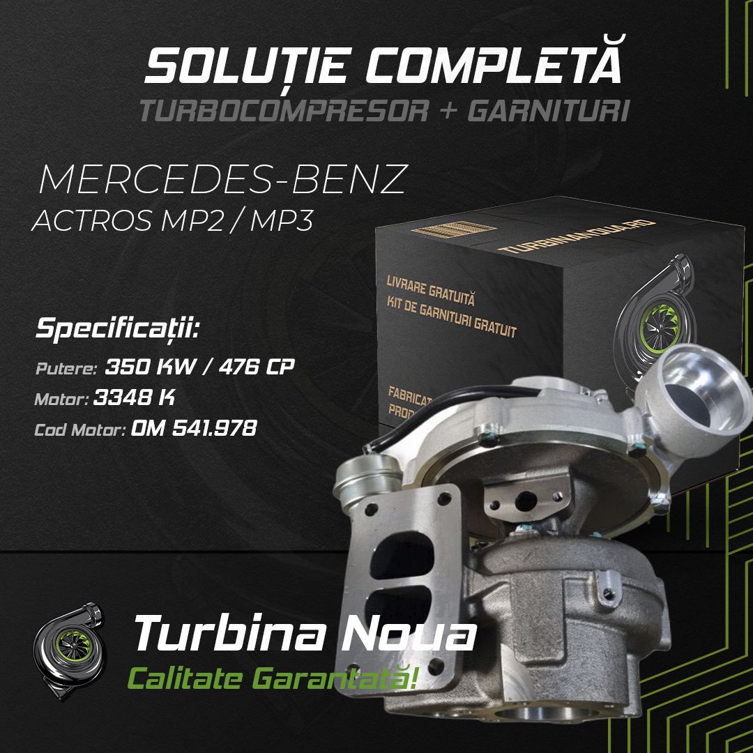 Turbina MERCEDES-BENZ ACTROS MP2 / MP3 3348 K 350 KW / 476 CP Noua - Image 2