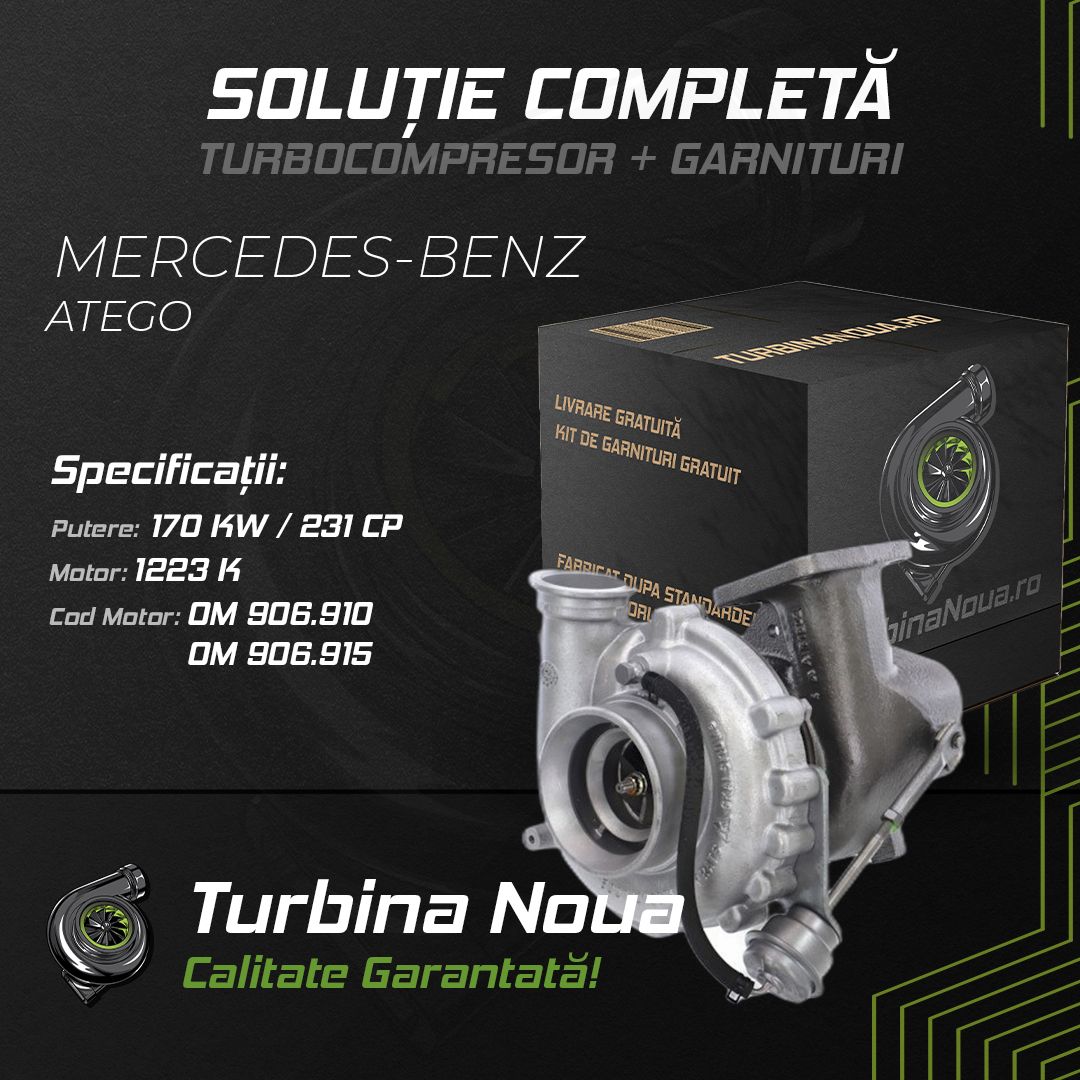 Turbina MERCEDES-BENZ ATEGO 1223 K 170 KW / 231 CP Noua - Image 2