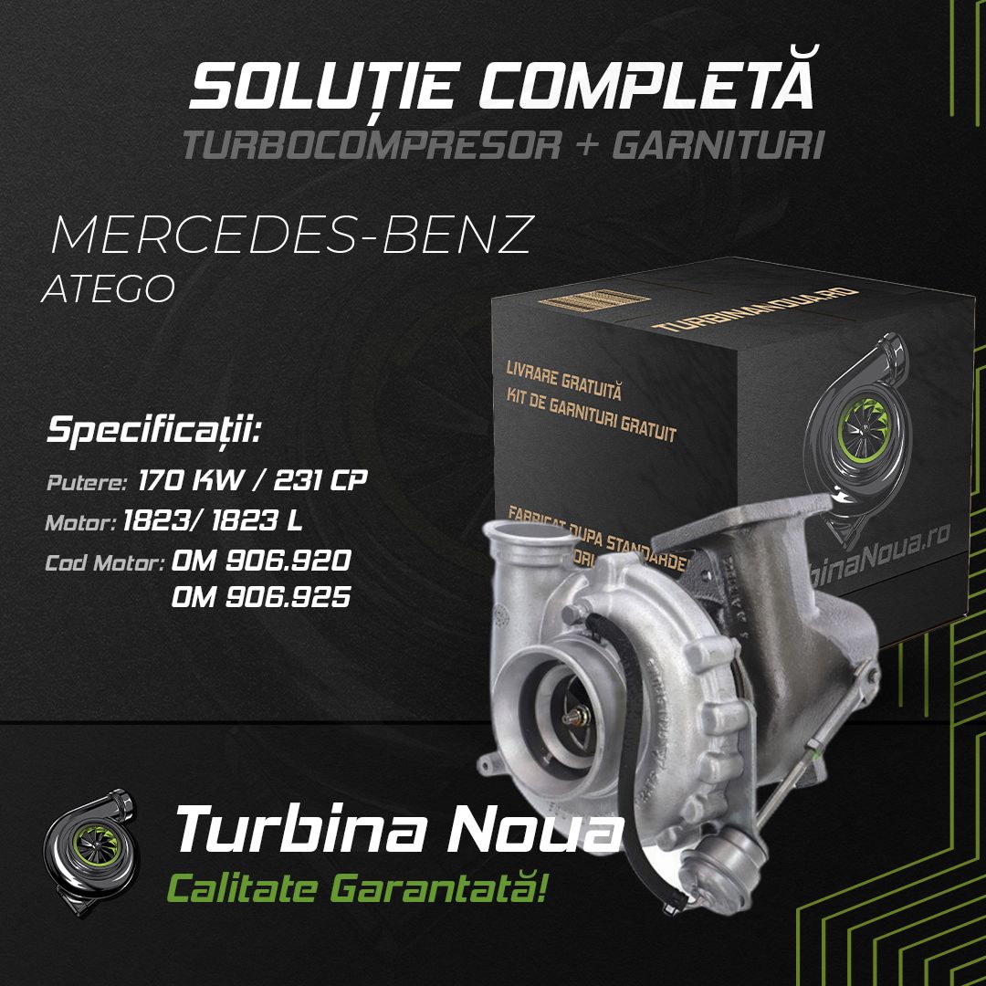 Turbina MERCEDES-BENZ ATEGO 1823; 1823 L 170 KW / 231 CP Noua - Image 2