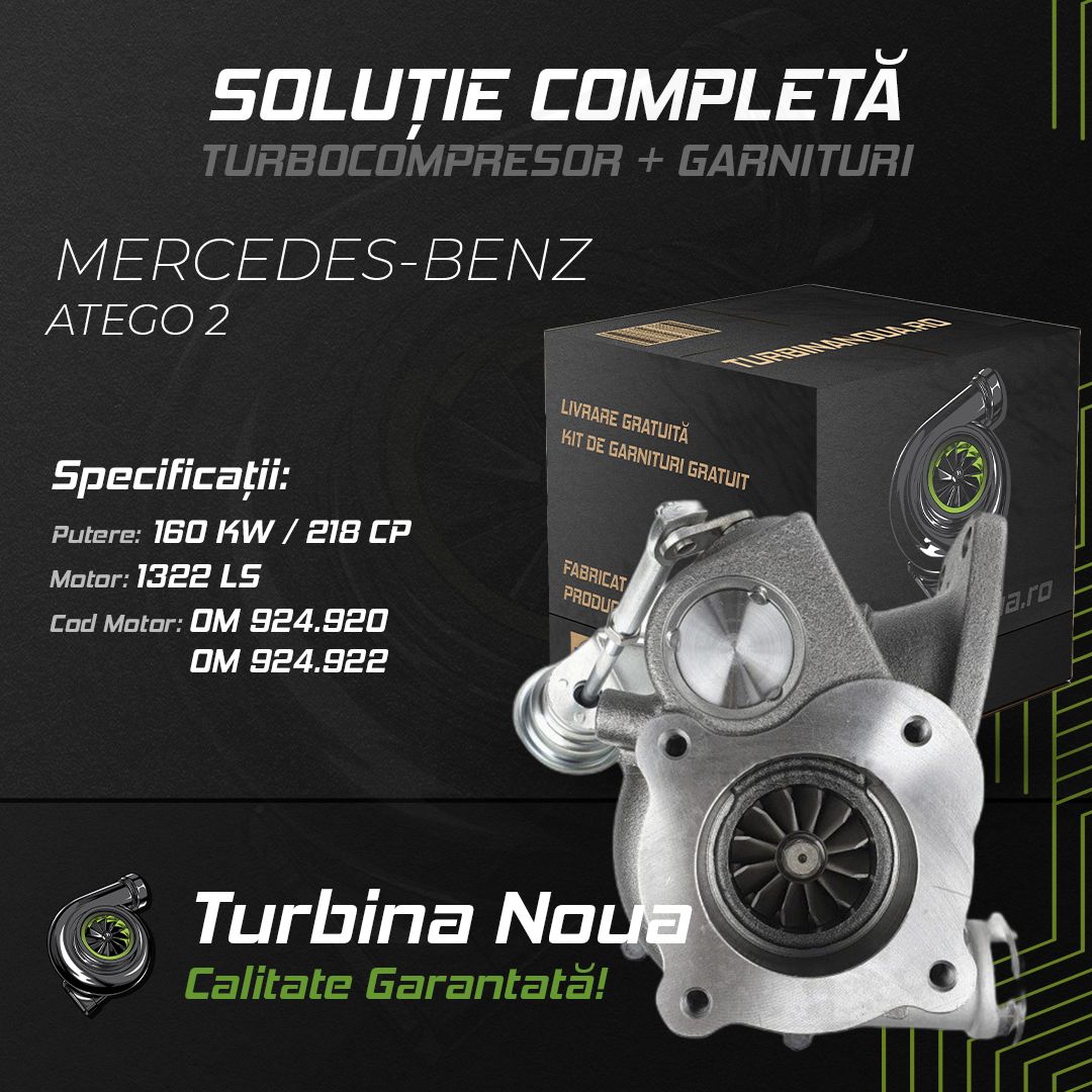 Turbina MERCEDES-BENZ ATEGO 2 1322 LS 160 KW / 218 CP Noua - Image 2
