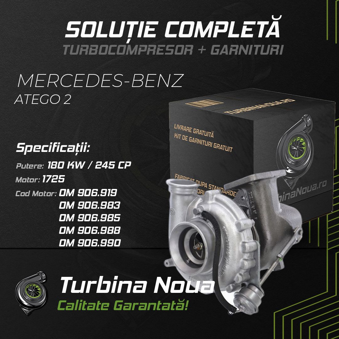 Turbina MERCEDES-BENZ ATEGO 2 1725 180 KW / 245 CP Noua - Image 2
