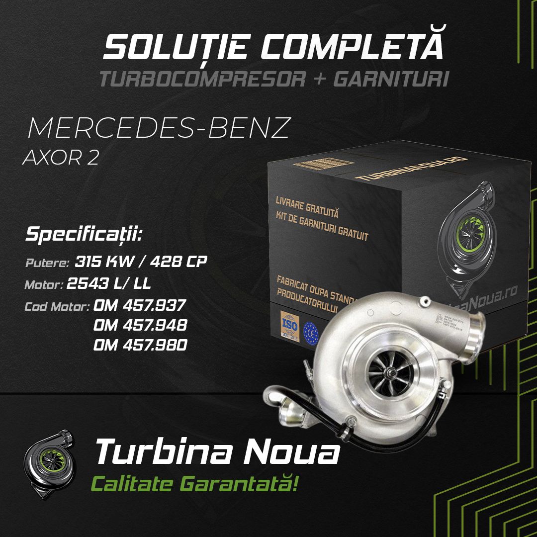 Turbina MERCEDES-BENZ AXOR 2 2543 L; LL 315 KW / 428 CP Noua - Image 2