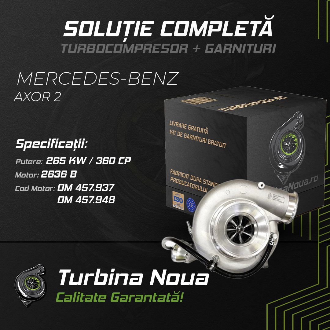 Turbina MERCEDES-BENZ AXOR 2 2636 B 265 KW / 360 CP Noua - Image 2