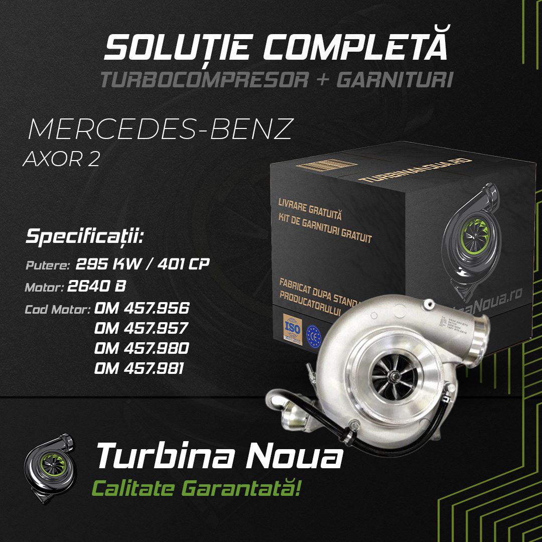 Turbina MERCEDES-BENZ AXOR 2 2640 B 295 KW / 401 CP Noua - Image 2