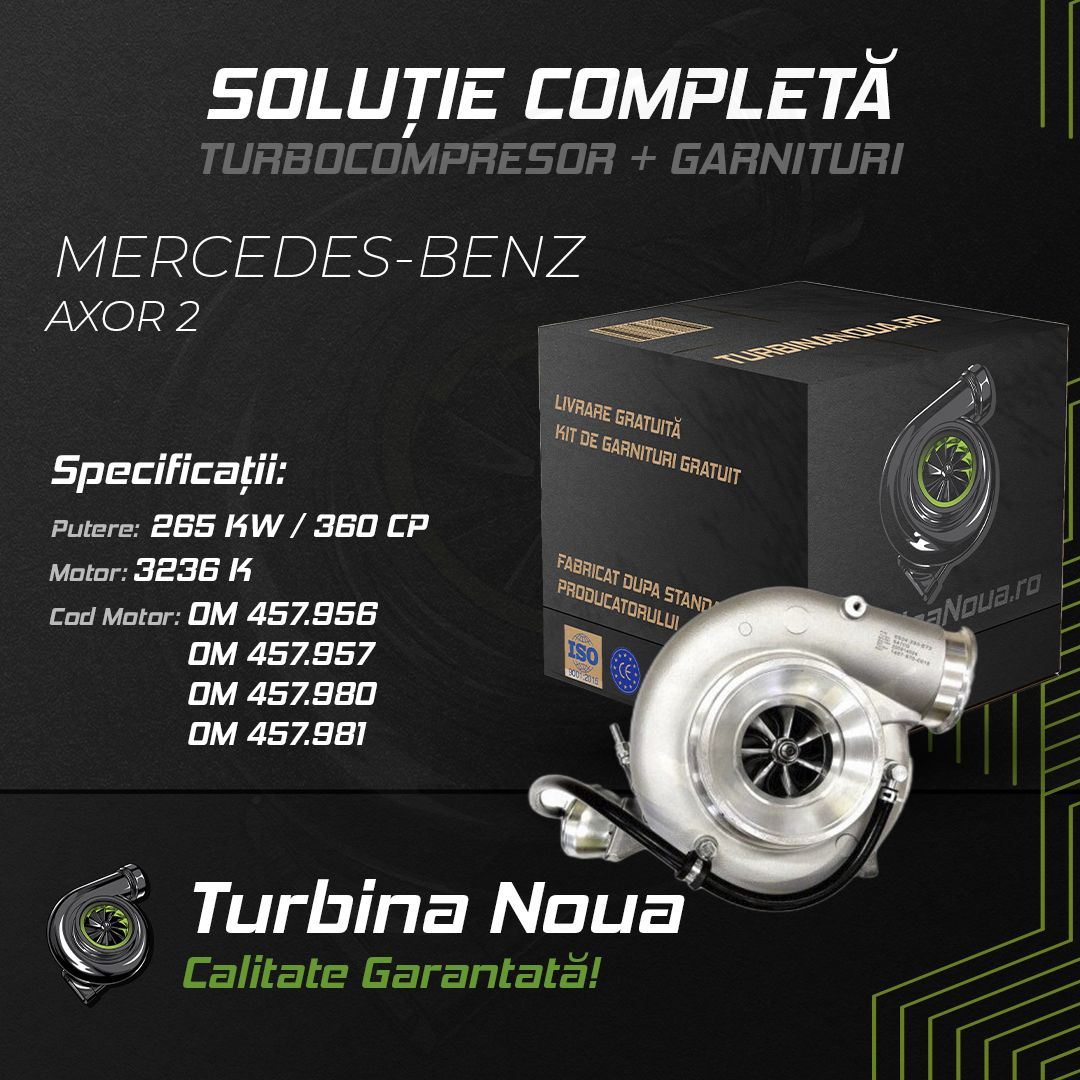 Turbina MERCEDES-BENZ AXOR 2 3236 K 265 KW / 360 CP Noua - Image 2