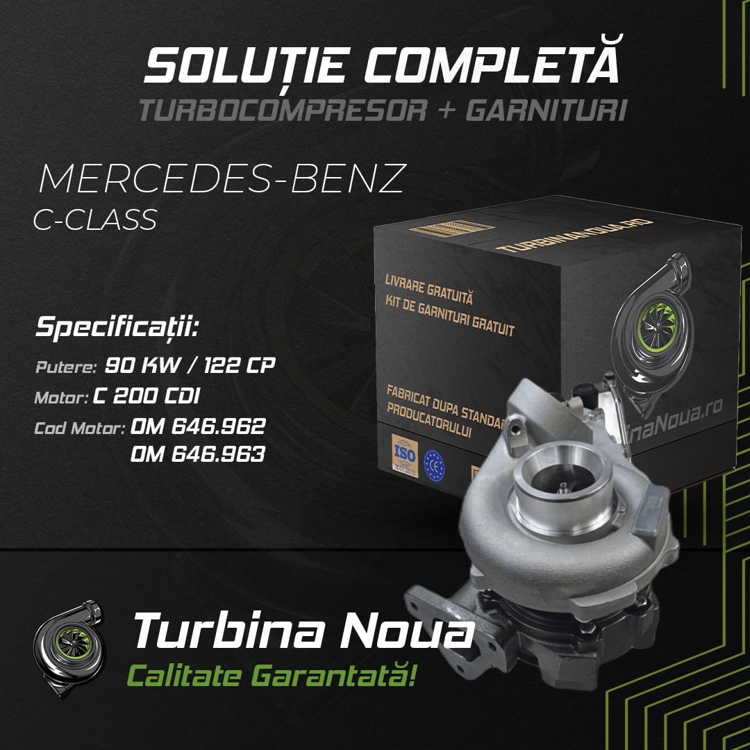 Turbina MERCEDES-BENZ C-CLASS C 200 CDI 90 KW / 122 CP Noua - Image 2