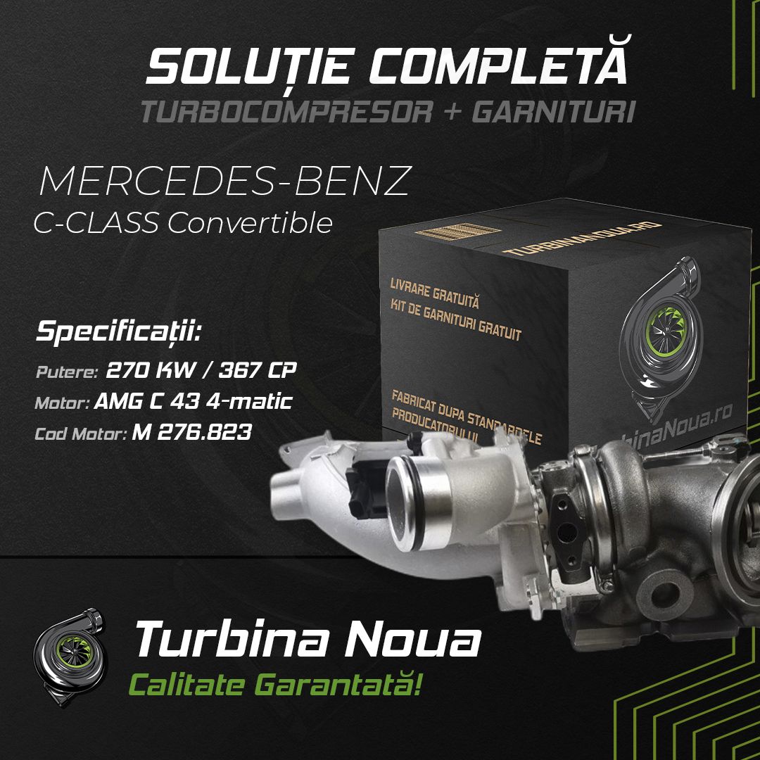 Turbina MERCEDES-BENZ C-CLASS Convertible AMG C 43 4-matic 270 KW / 367 CP Noua - Image 2