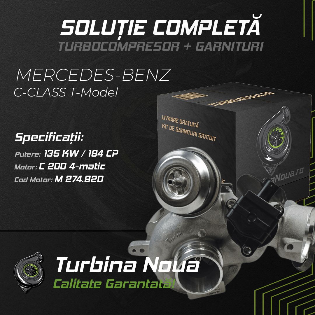 Turbina MERCEDES-BENZ C-CLASS T-Model C 200 4-matic 135 KW / 184 CP Noua - Image 2