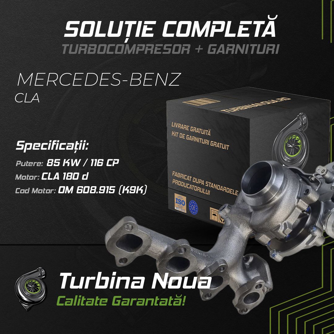 Turbina MERCEDES-BENZ CLA CLA 180 d 85 KW / 116 CP Noua - Image 2