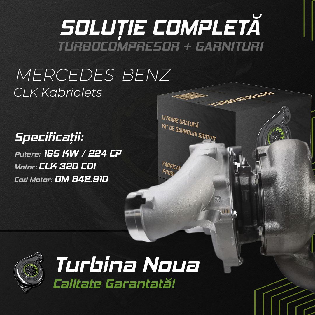 Turbina MERCEDES-BENZ CLK Kabriolets CLK 320 CDI 165 KW / 224 CP Noua - Image 2