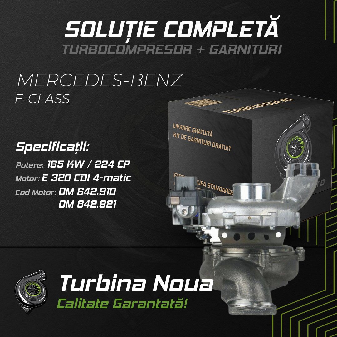 Turbina MERCEDES-BENZ E-CLASS E 320 CDI 4-matic 165 KW / 224 CP Noua - Image 2