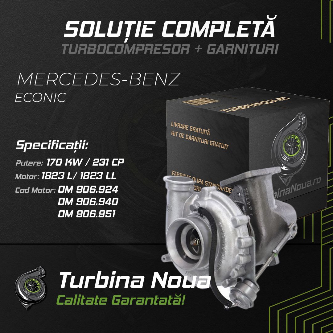 Turbina MERCEDES-BENZ ECONIC 1823 L; 1823 LL 170 KW / 231 CP Noua - Image 2