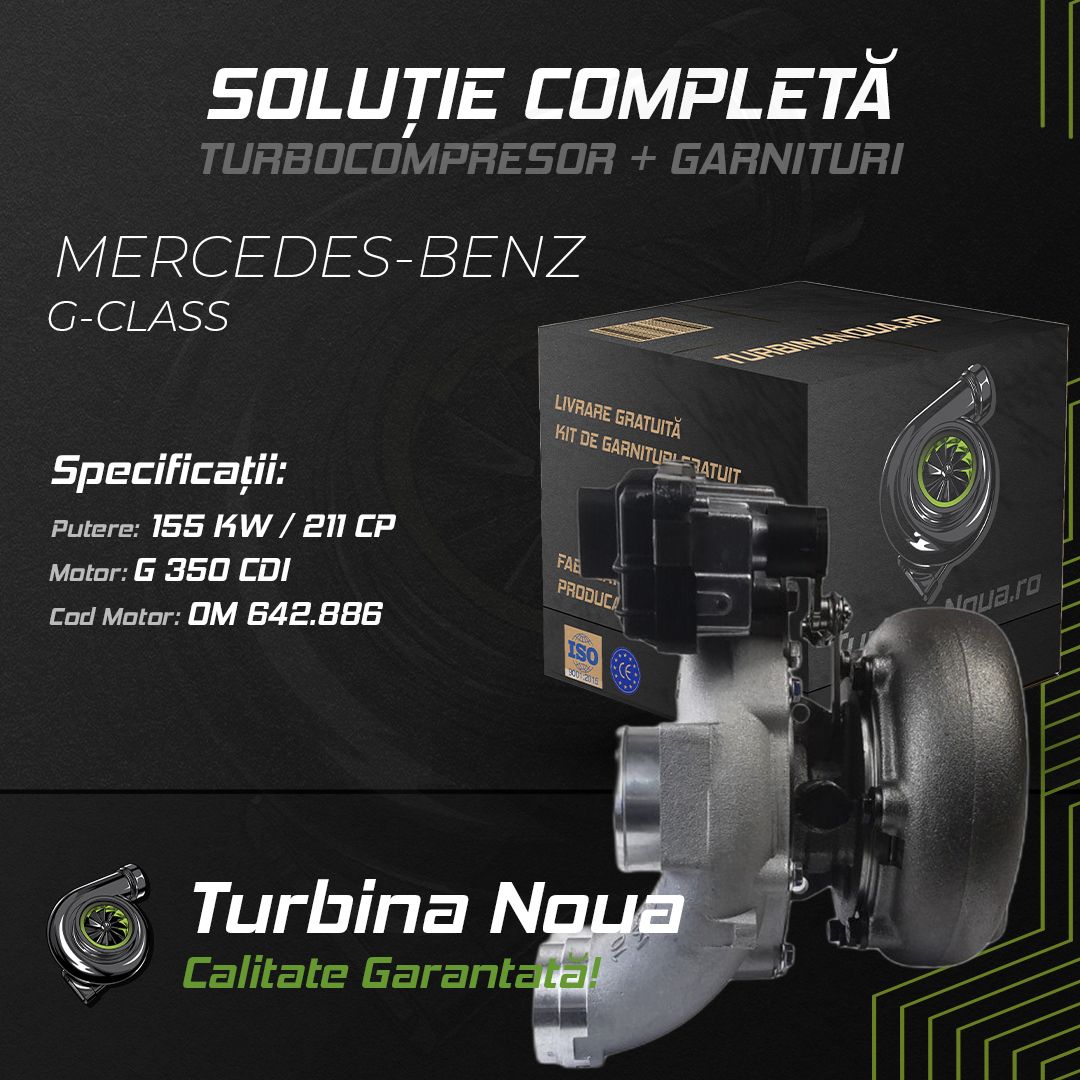 Turbina MERCEDES-BENZ G-CLASS G 350 CDI 155 KW / 211 CP Noua - Image 2