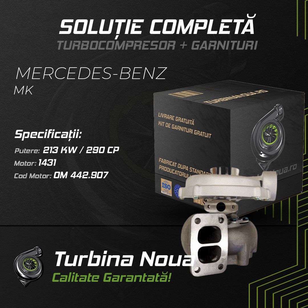 Turbina MERCEDES-BENZ MK 1431 213 KW / 290 CP Noua - Image 2