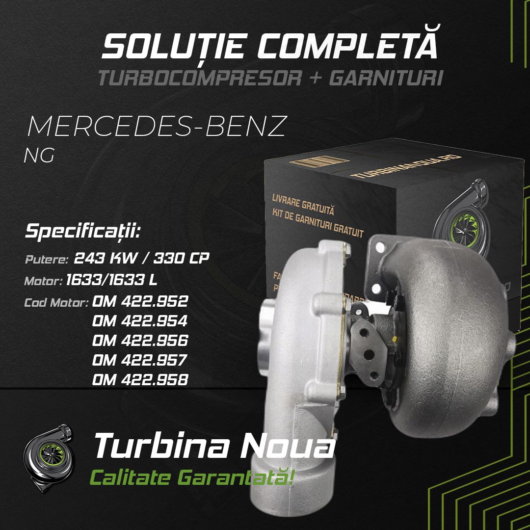 Turbina MERCEDES-BENZ NG 1633;1633 L 243 KW / 330 CP Noua - Image 2
